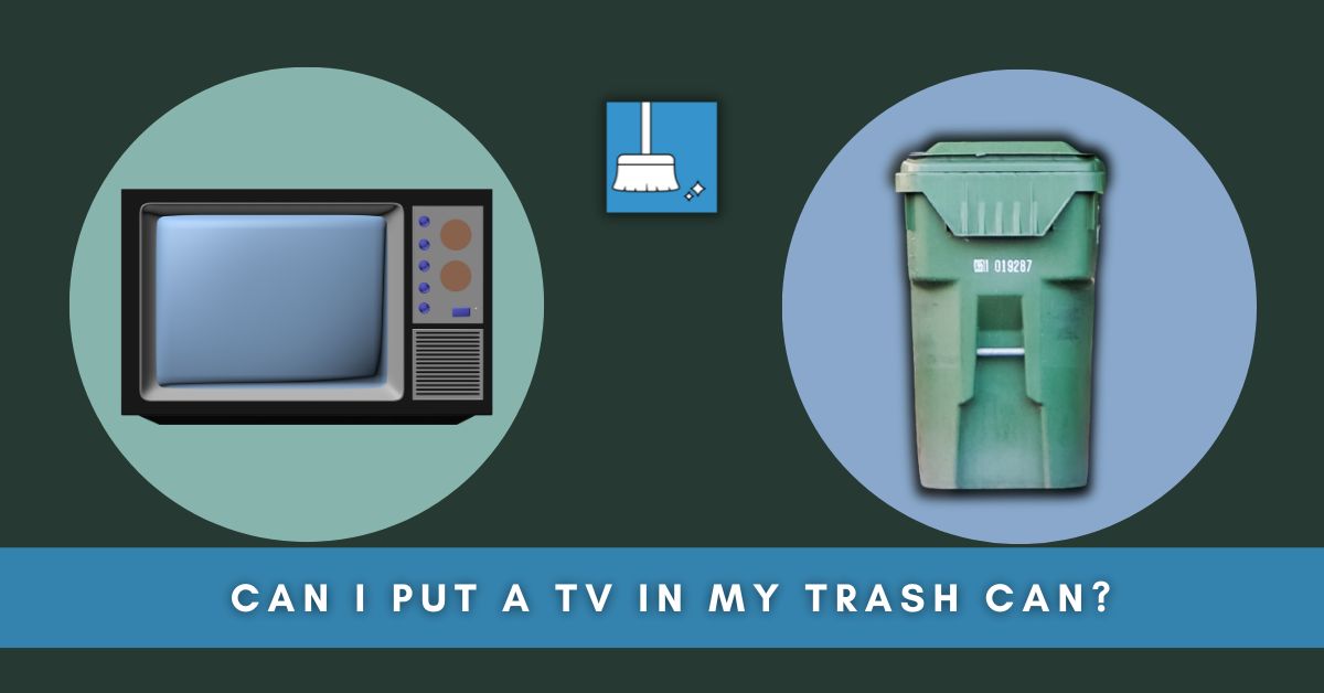 Can I Put a TV in My Trash Can