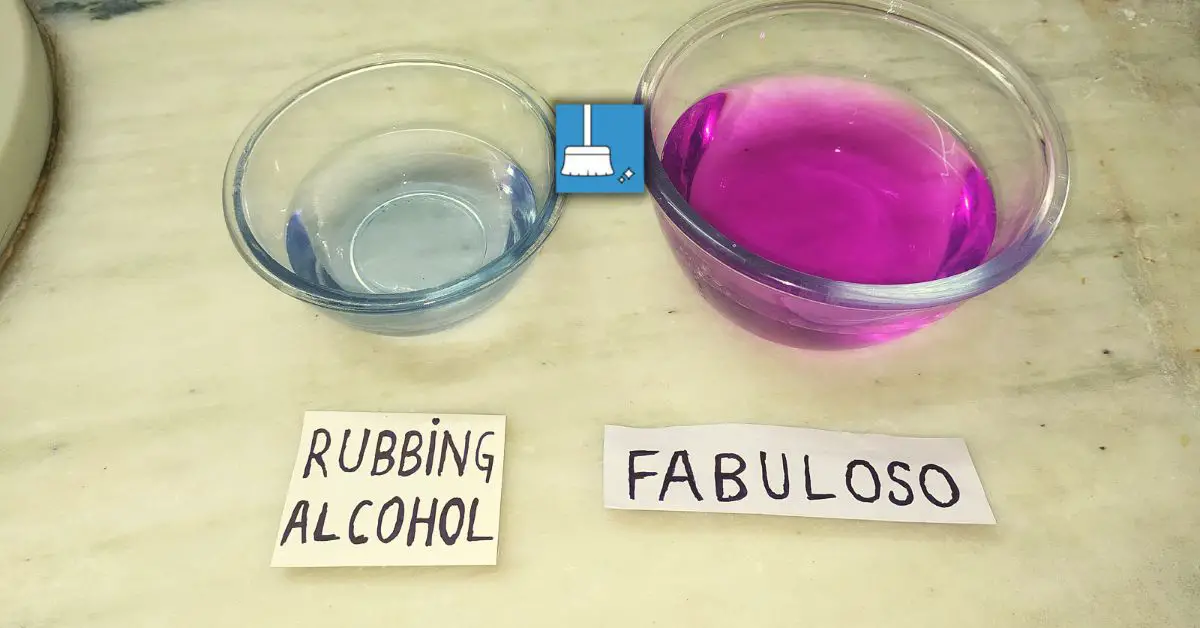 Can you mix Fabuloso & rubbing alcohol
