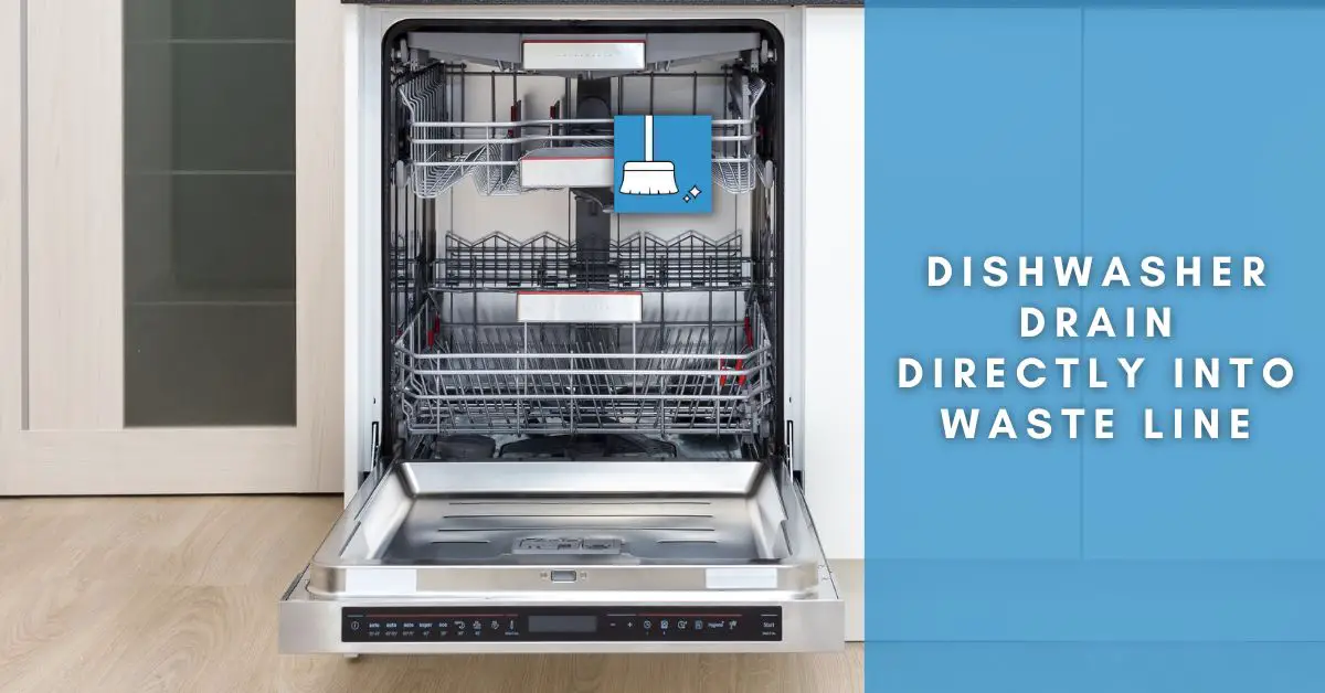 Dishwasher drain directly into waste line