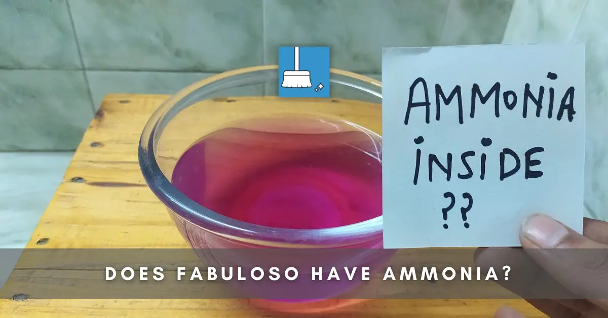 does fabuloso contain ammonia