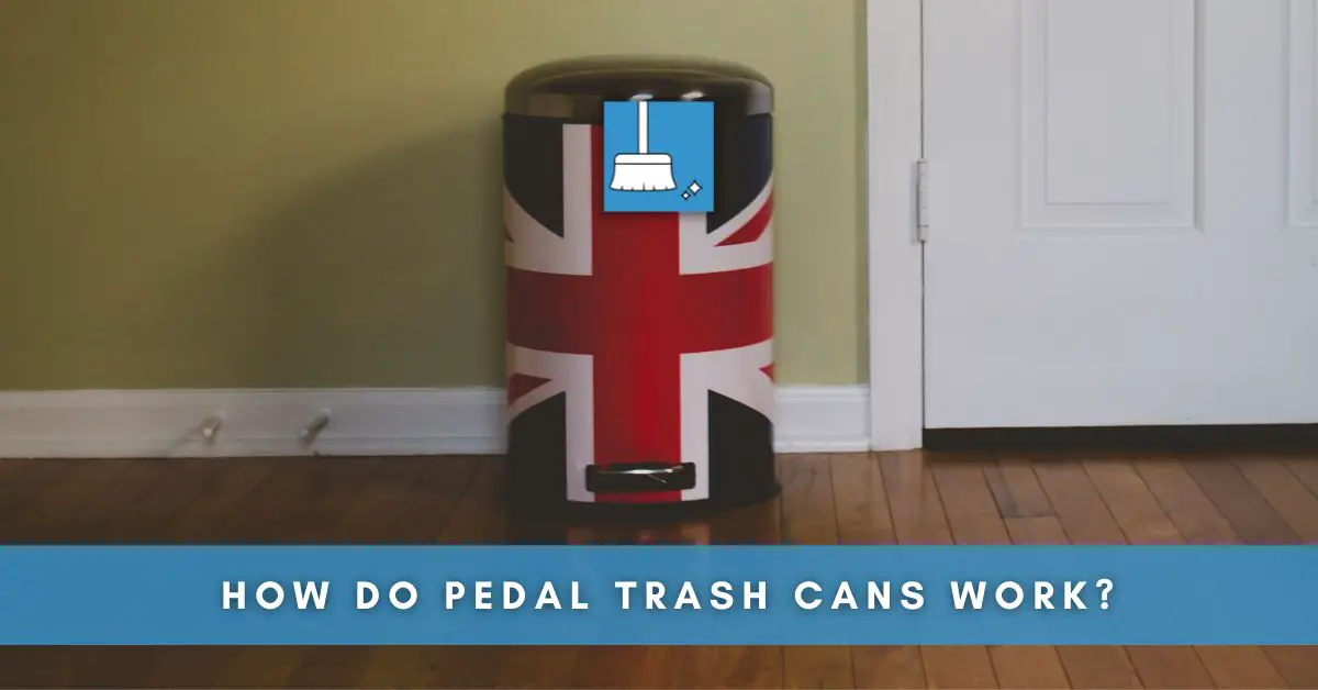 how do pedal trash cans work