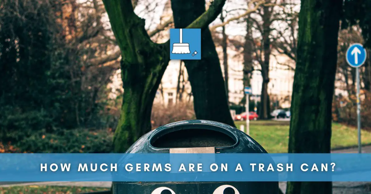 how much germs are on a trash can