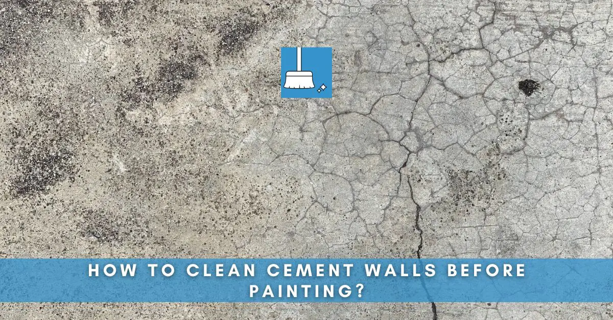 how to clean cement walls before painting