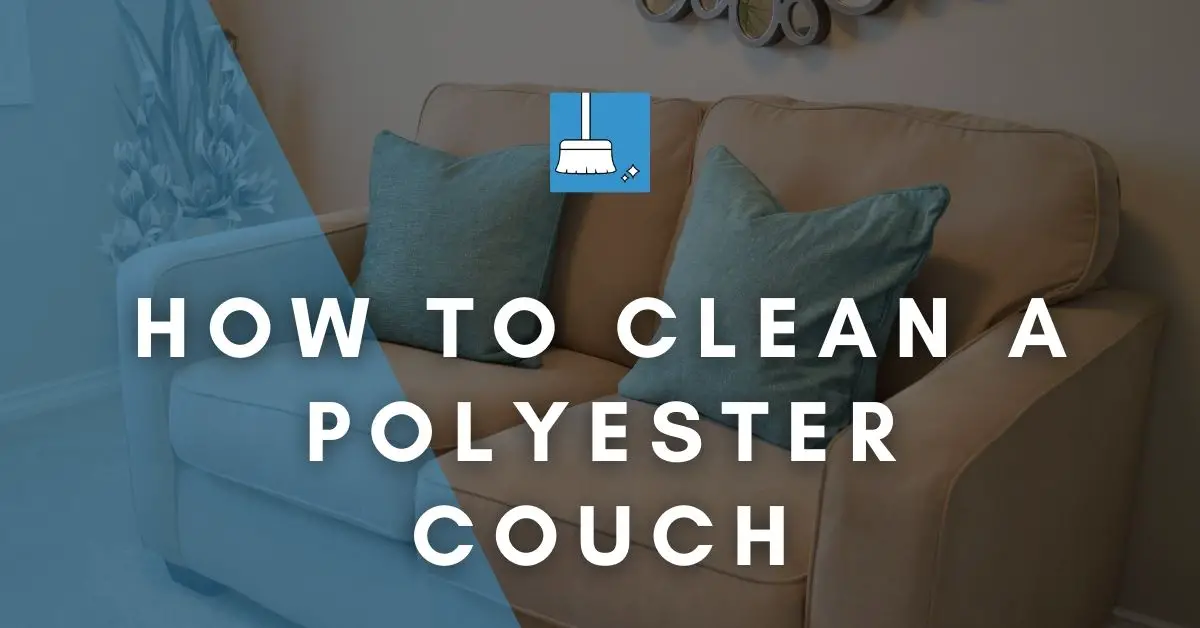 how to clean polyester couch