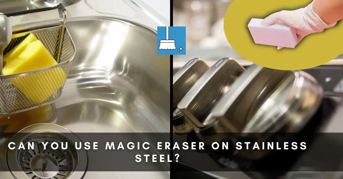 magic eraser on stainless steel